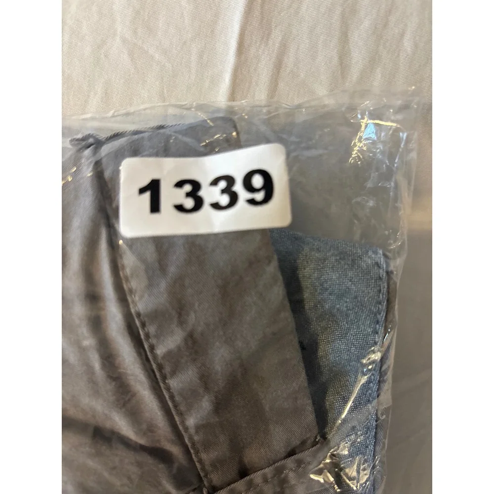J.Crew Staton Chino Shorts Mens 38 Grey Flat‎ Front Cotton Blend Twill Casual